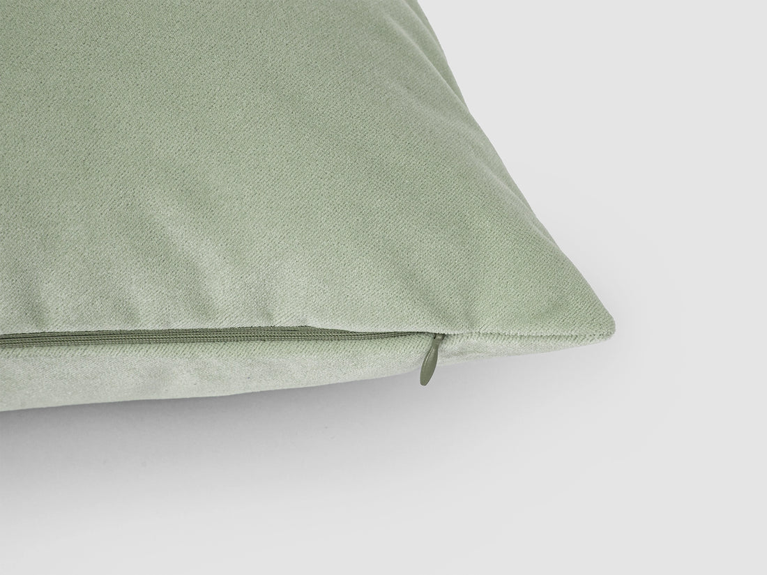 Dusty Mint Velvet Pillow Cover