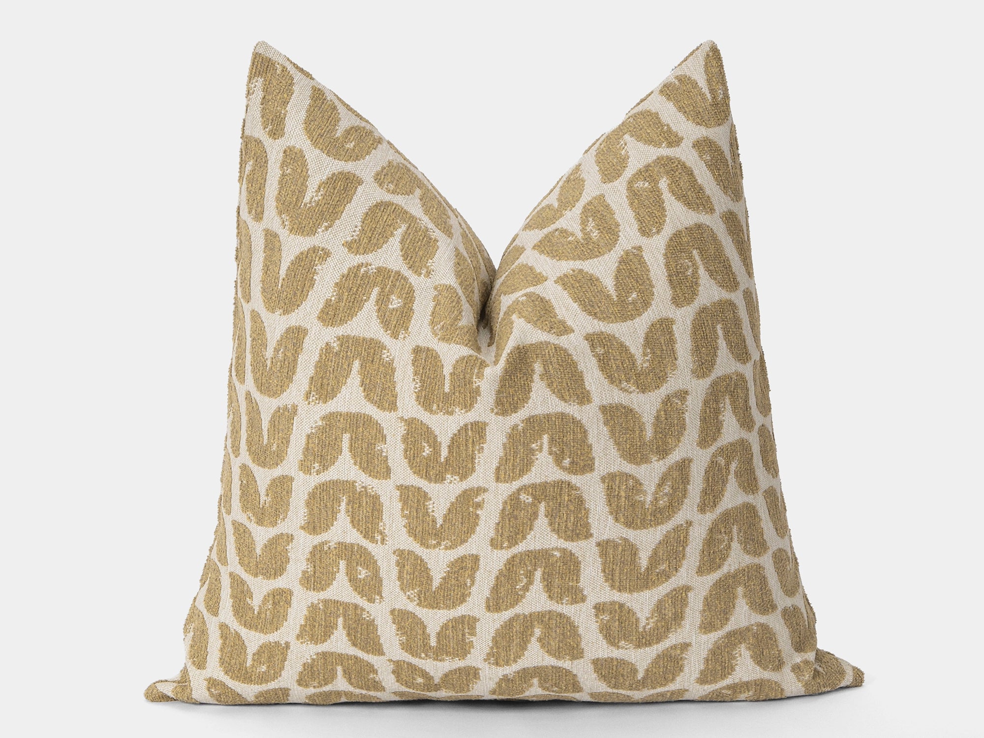 Dusty Mustard Floral Pillow Cover