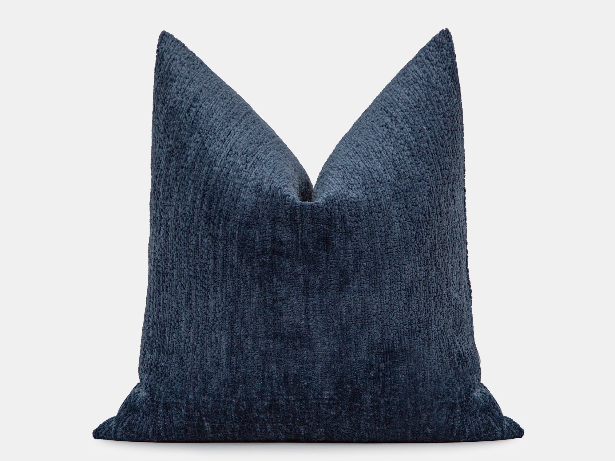Dusty Navy Blue Textured Pillow Cover