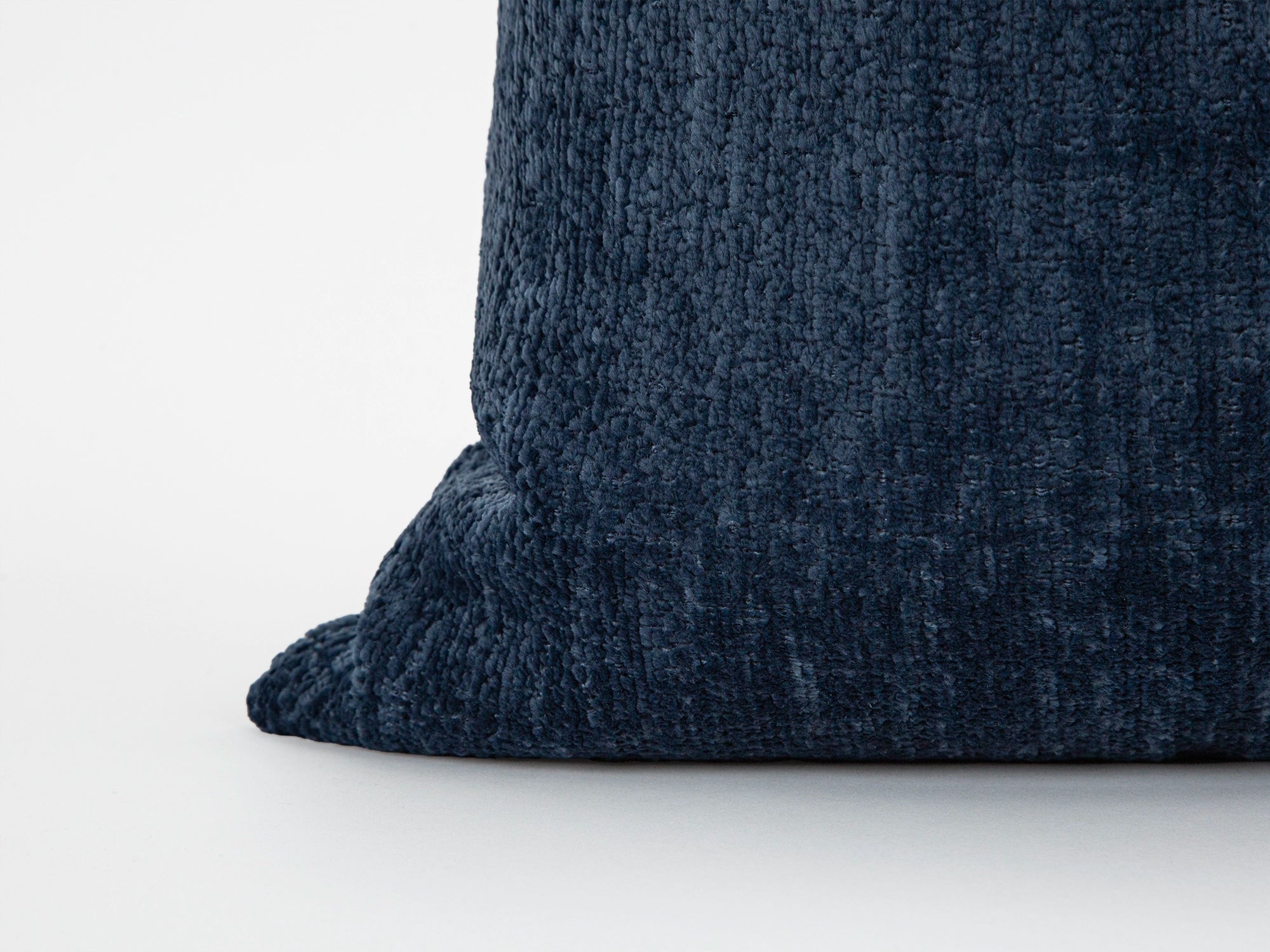 Dusty Navy Blue Textured Pillow Cover