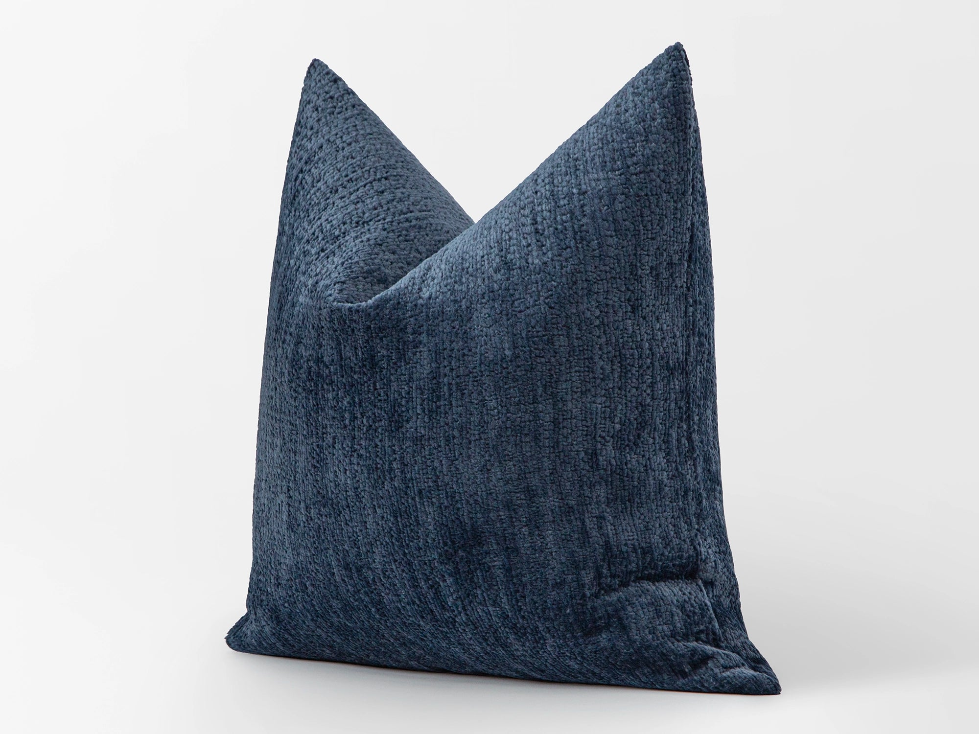 Dusty Navy Blue Textured Pillow Cover