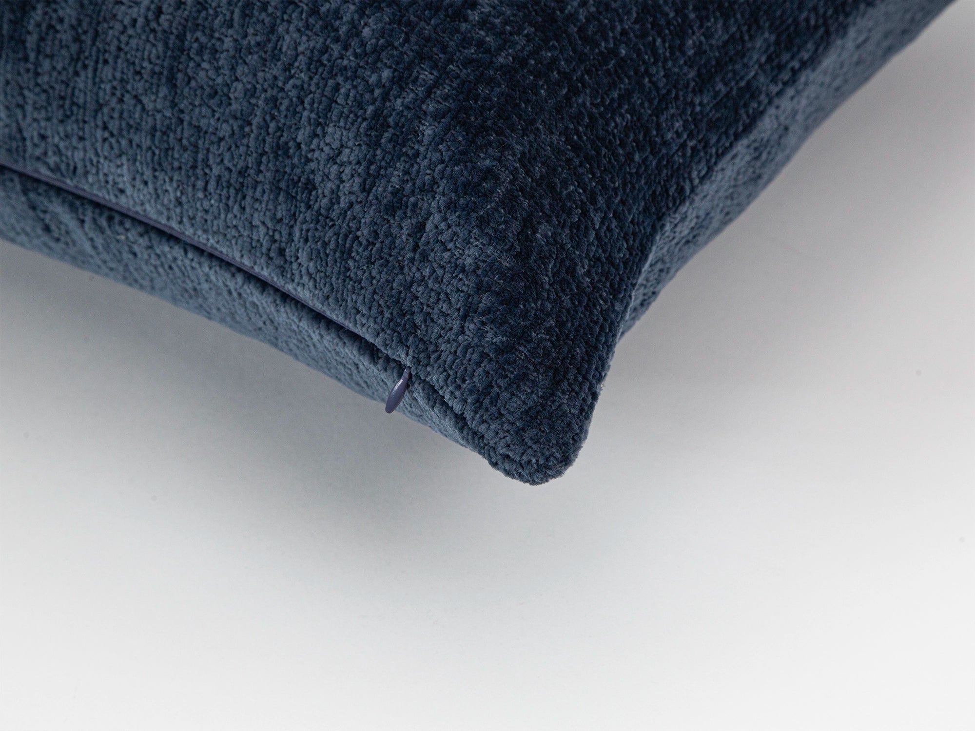 Dusty Navy Blue Textured Pillow Cover