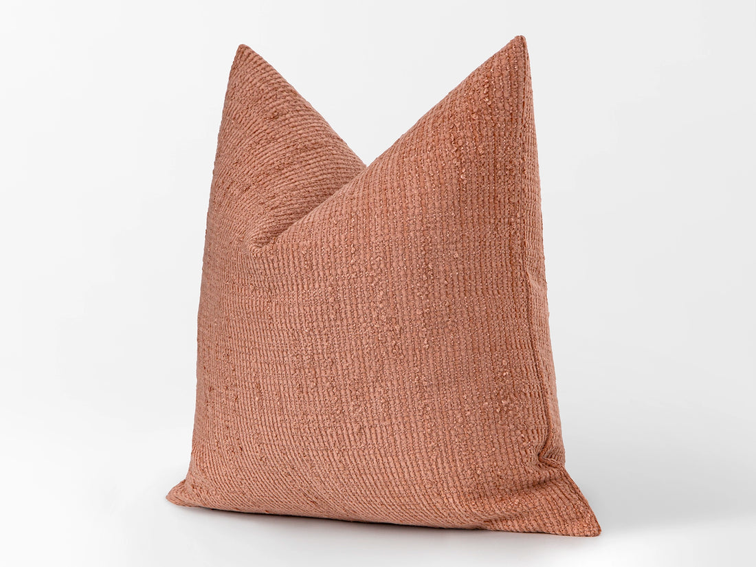 Dusty Pink Textured Pillow Cover