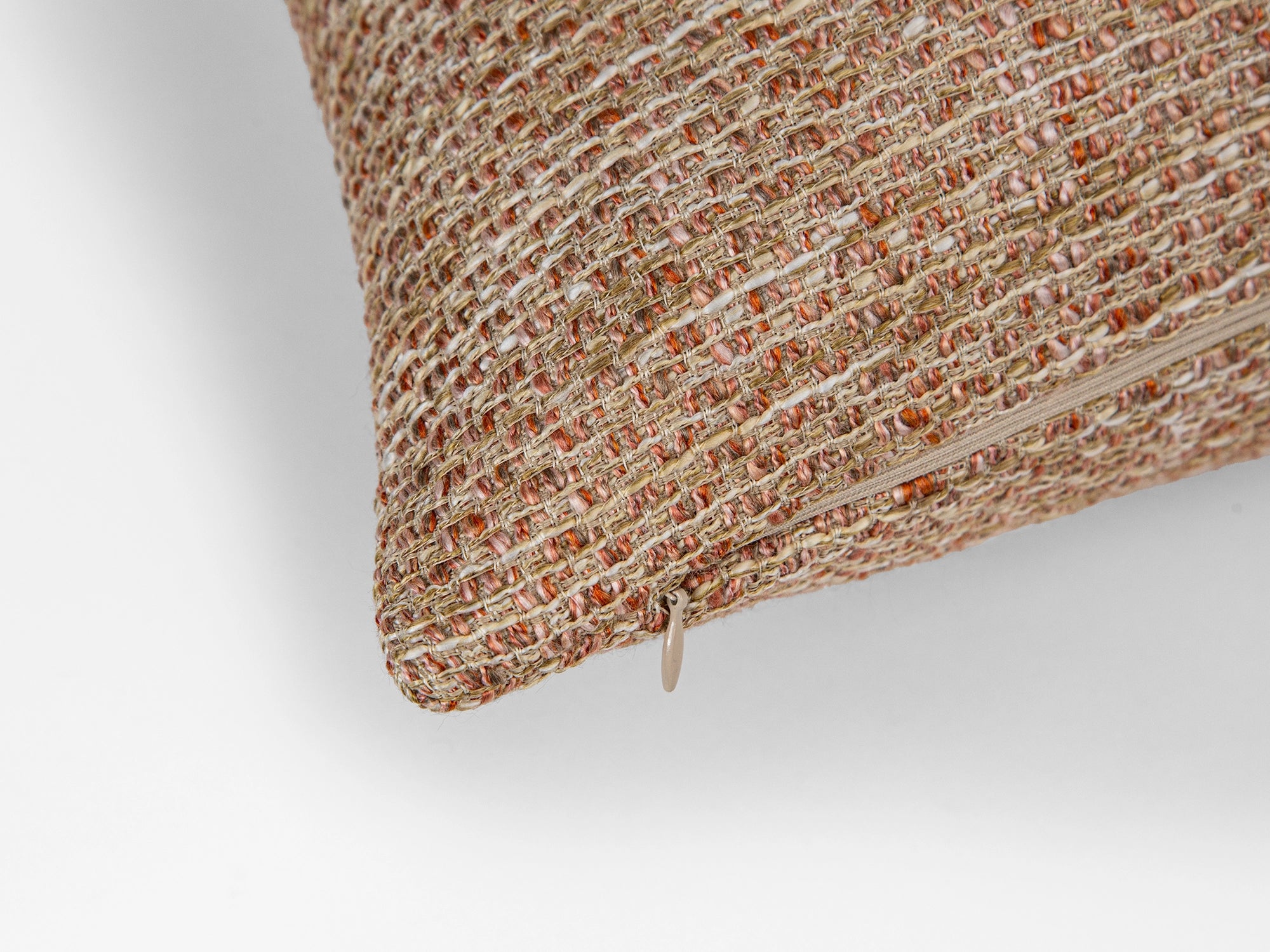 Dusty Pink Woven Textured Pillow Cover