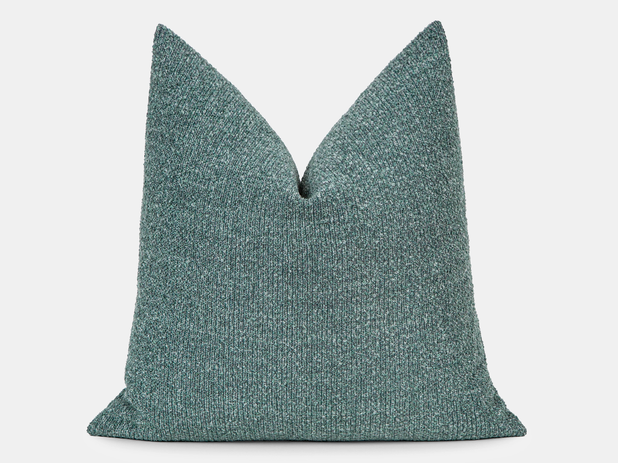 Dusty Sea Blue Textured Pillow Cover