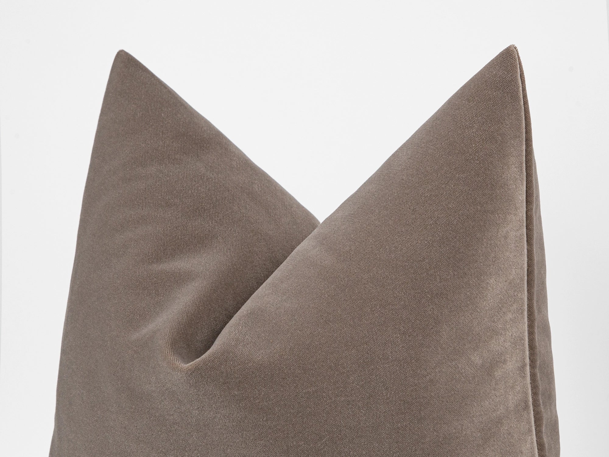 Dusty Taupe Velvet Pillow Cover