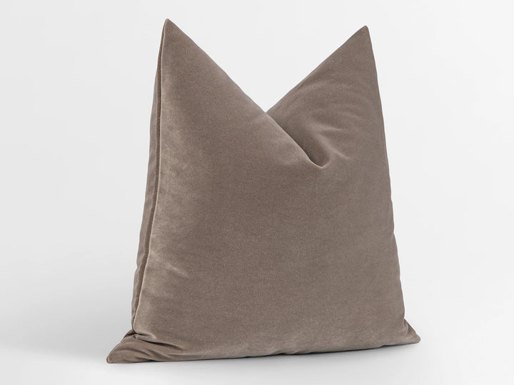 Dusty Taupe Velvet Pillow Cover