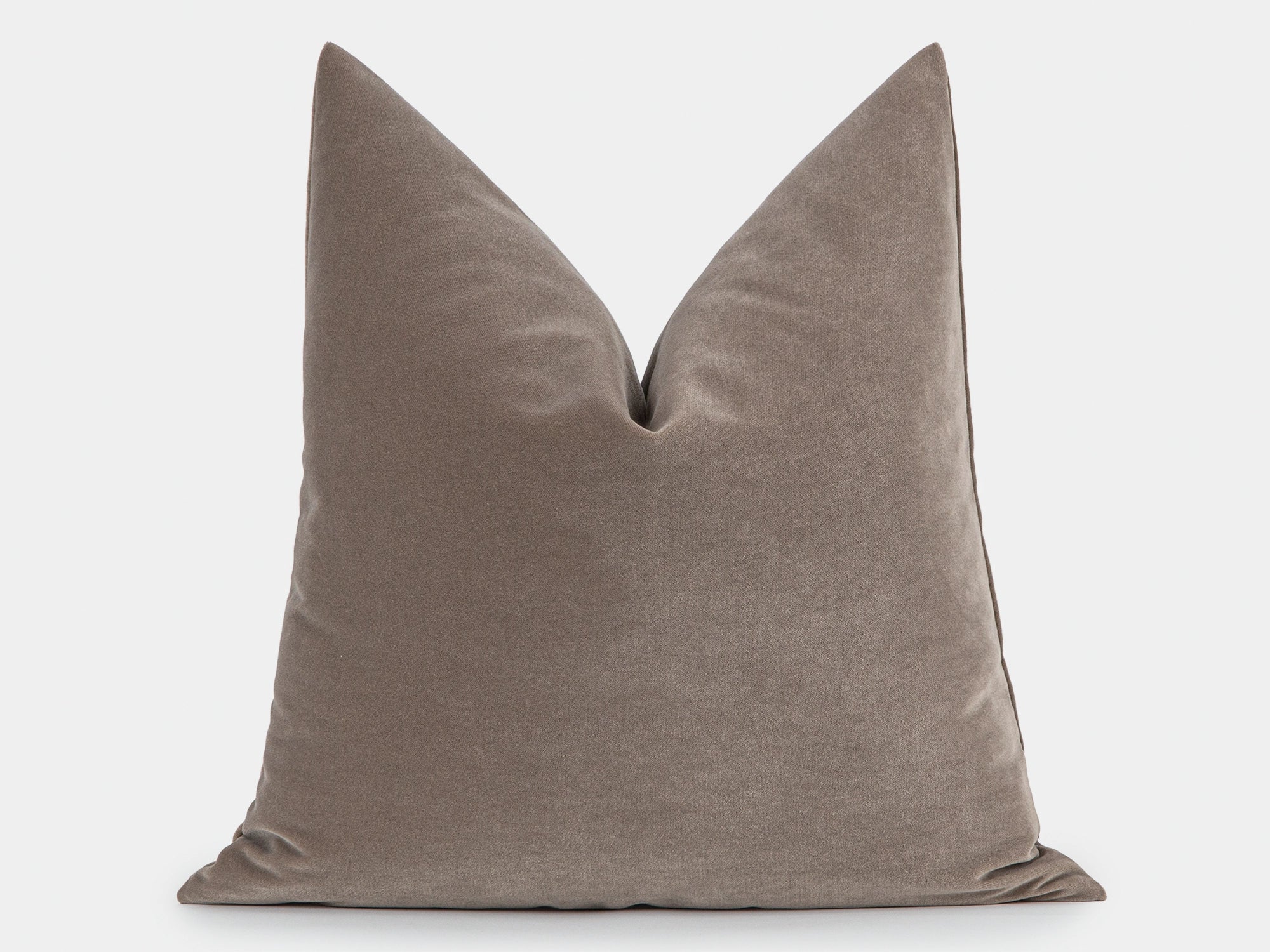 Dusty Taupe Velvet Pillow Cover