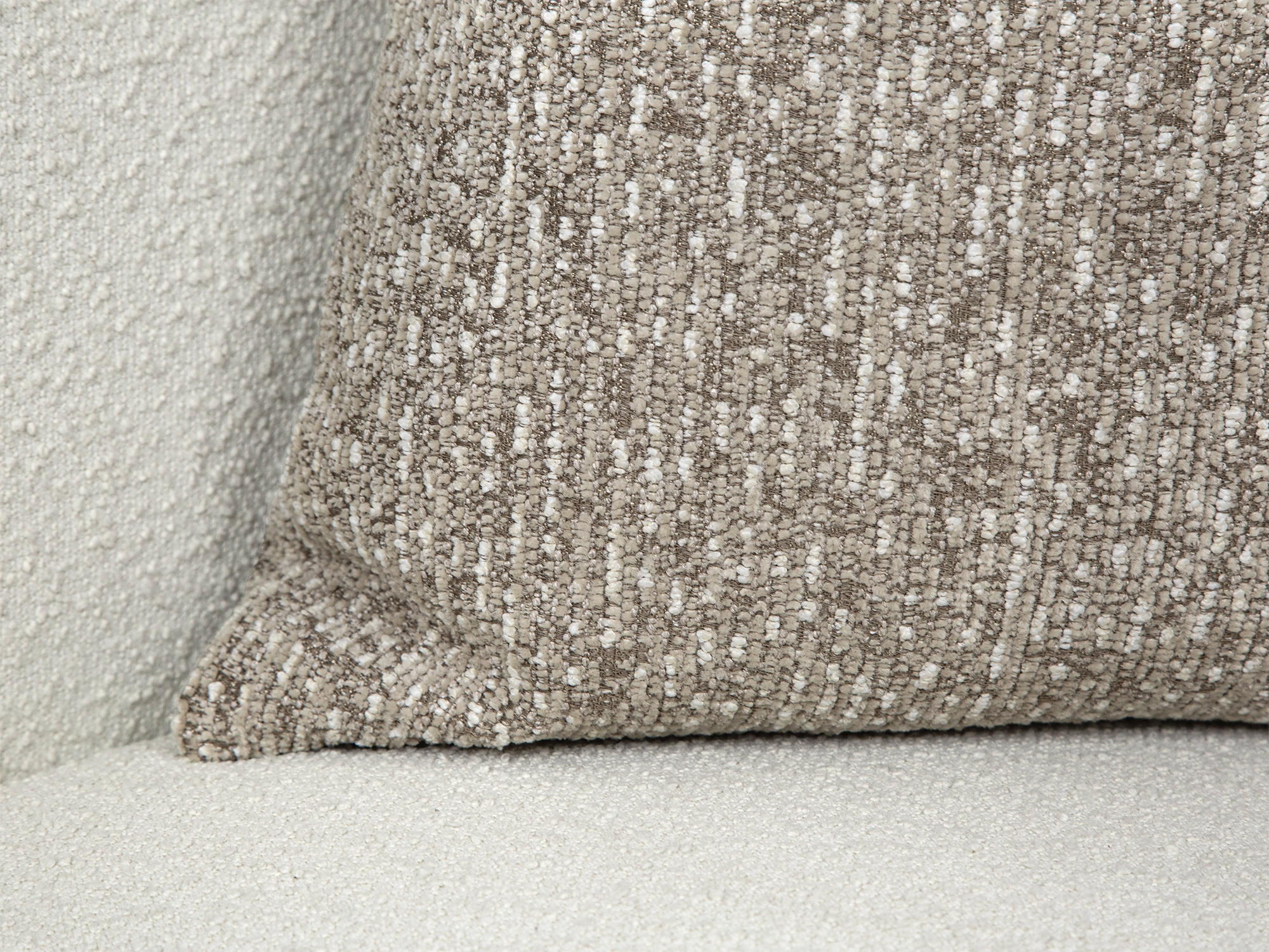 Taupe Beige Pillow Cover - Woven & Textured