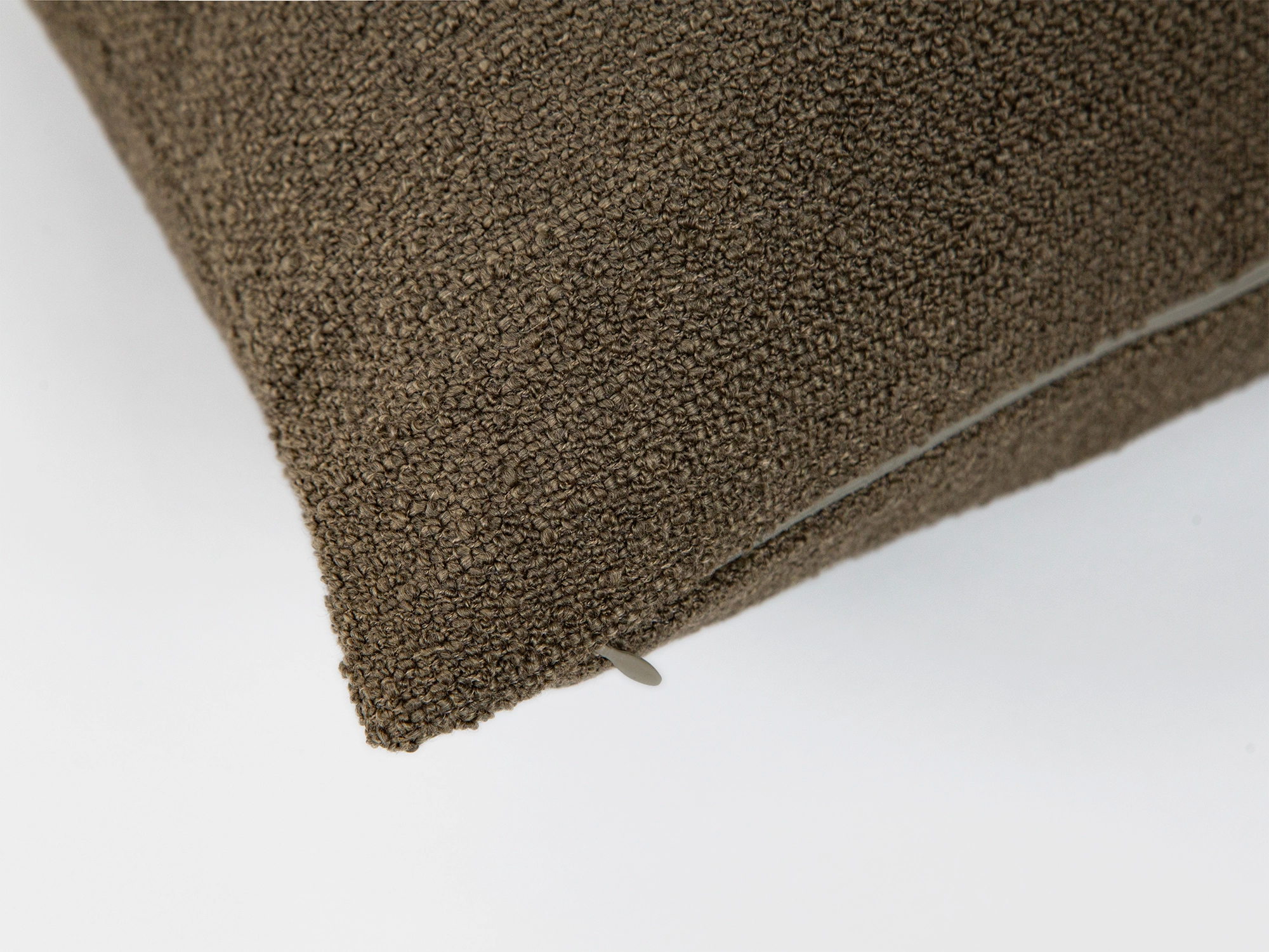 Earth Brown Boucle Pillow Cover
