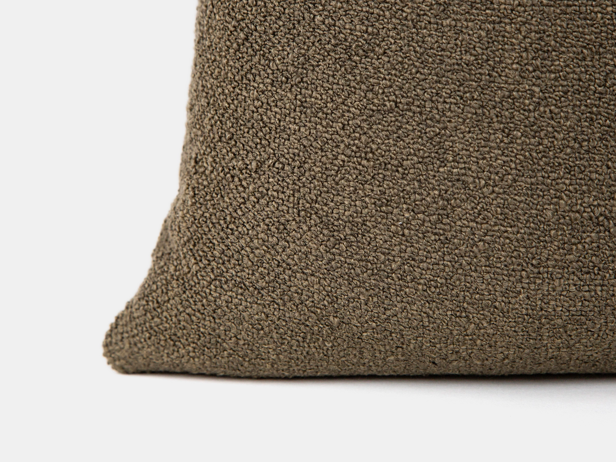 Earth Brown Boucle Pillow Cover