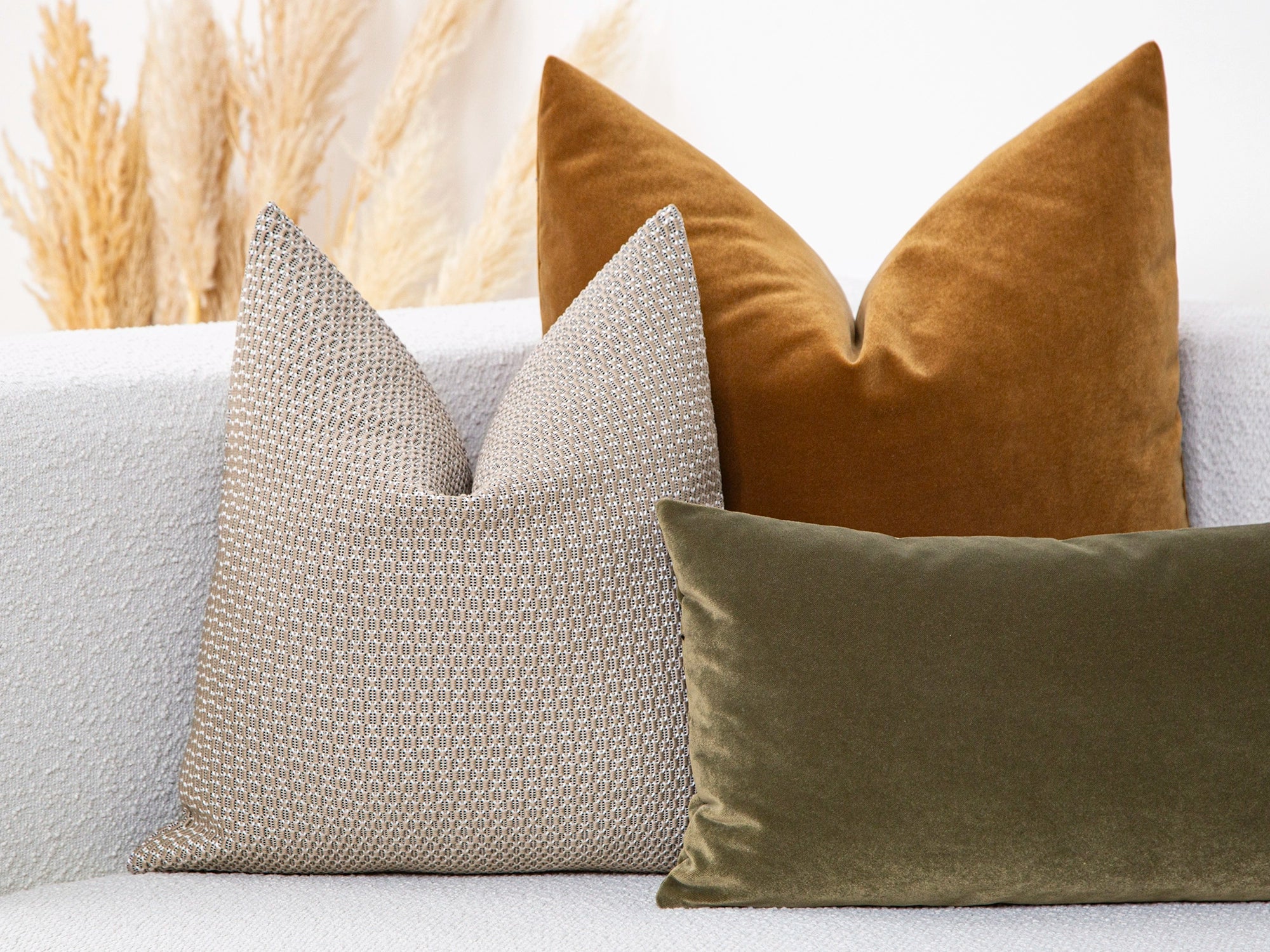 Earthy Beige Textured Pillow Cover