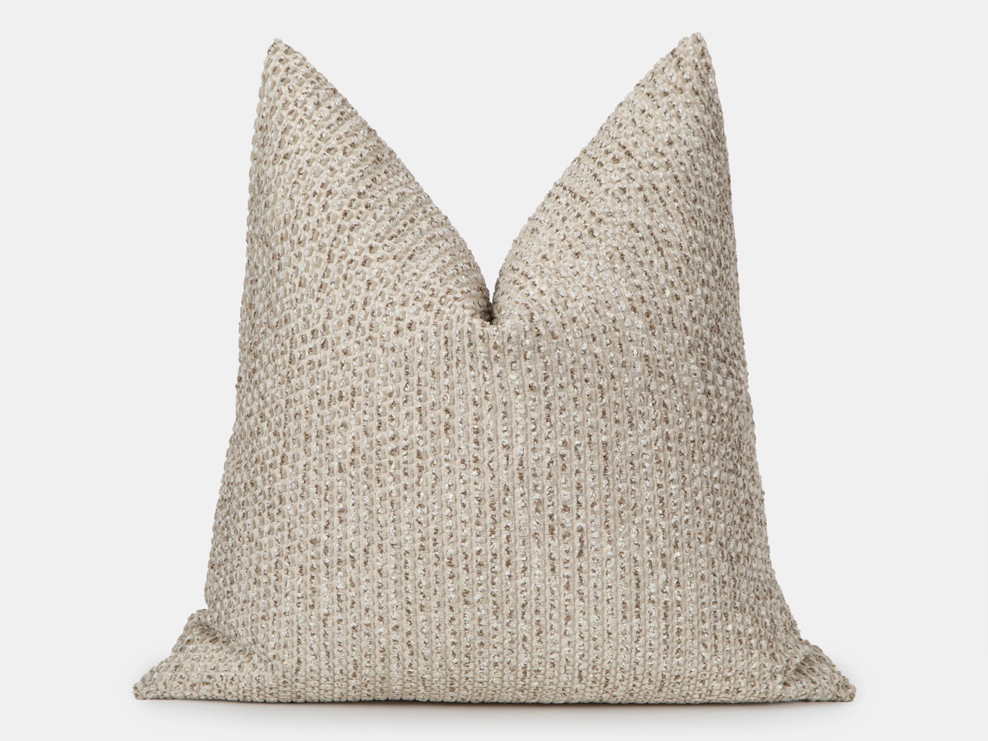 Beige Dotted Pillow Cover - Textured & Bubble