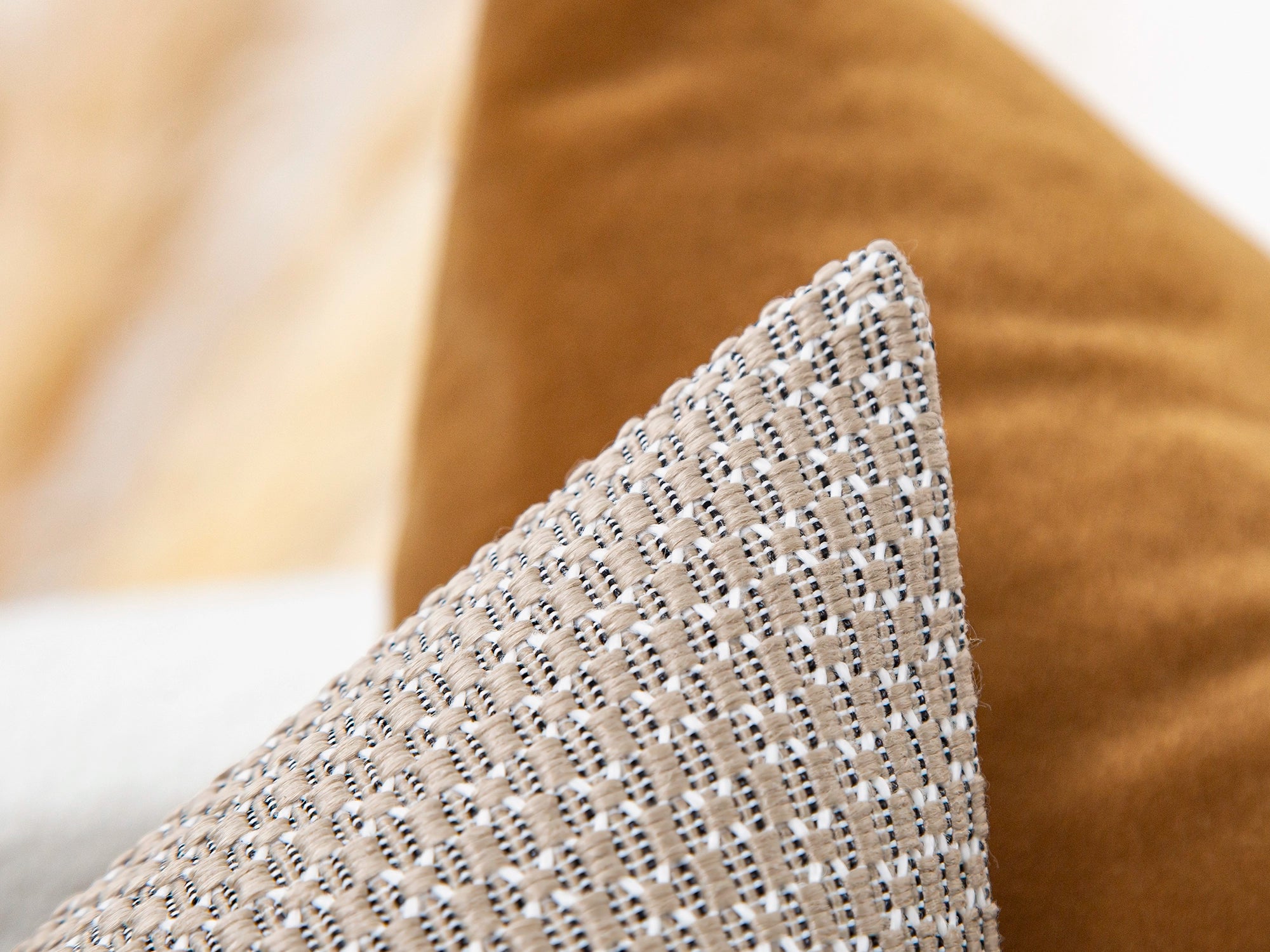 Earthy Beige Textured Pillow Cover