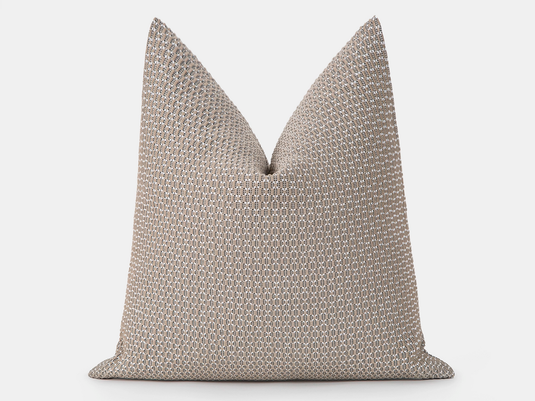 Earthy Beige Textured Pillow Cover