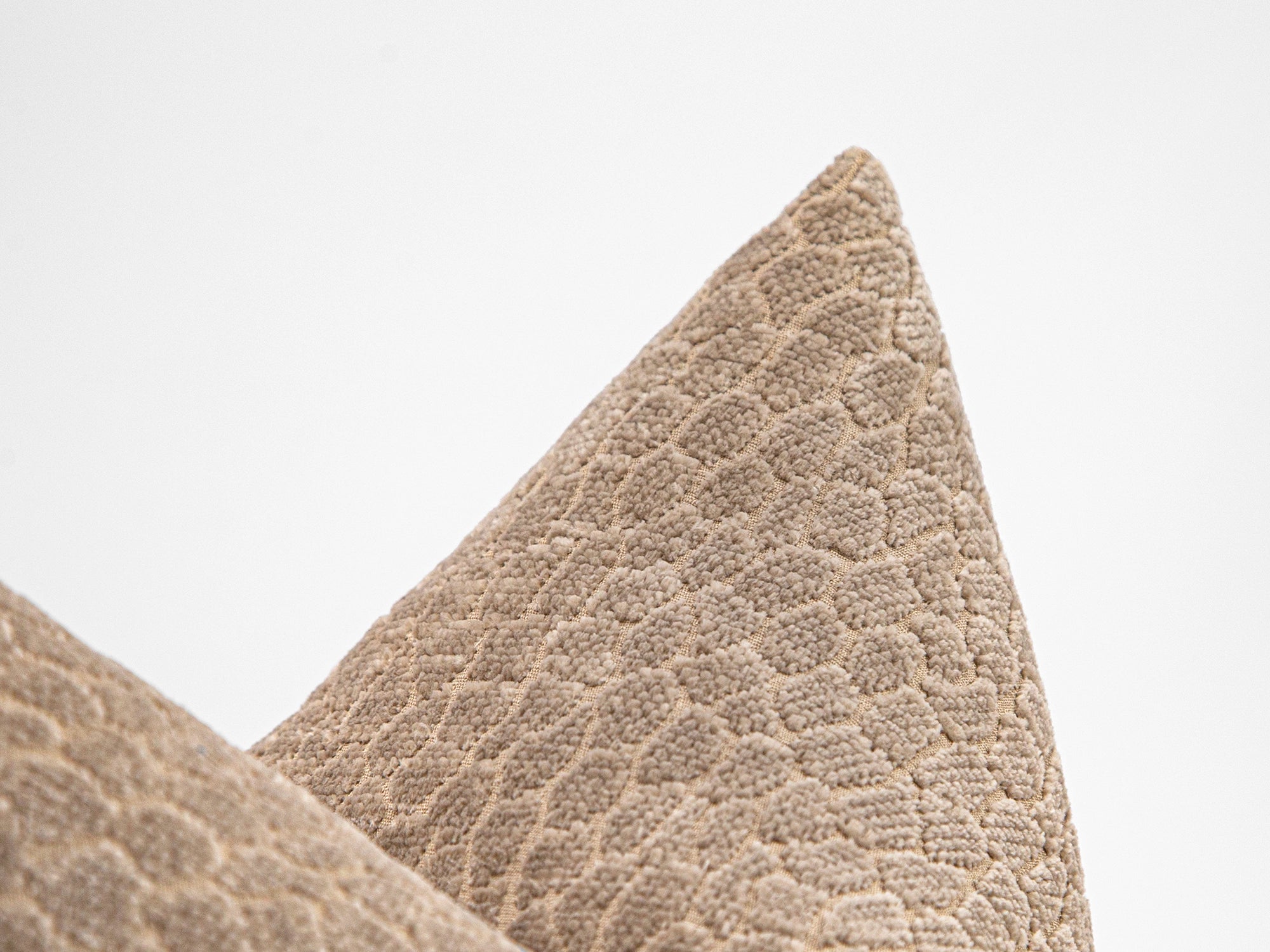 Beige Textured Cozy Pillow Cover