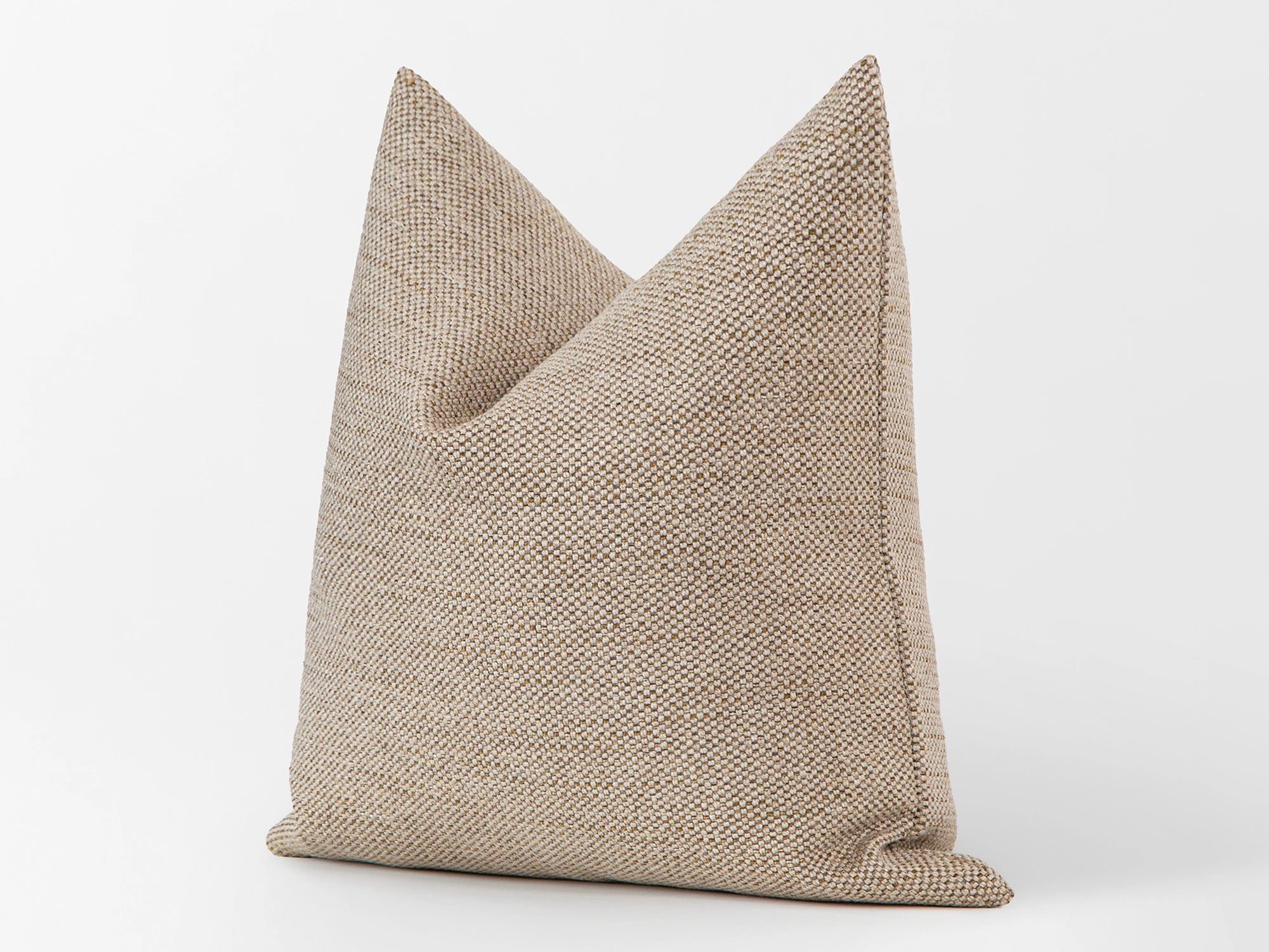 Earthy Beige Woven Pillow Cover