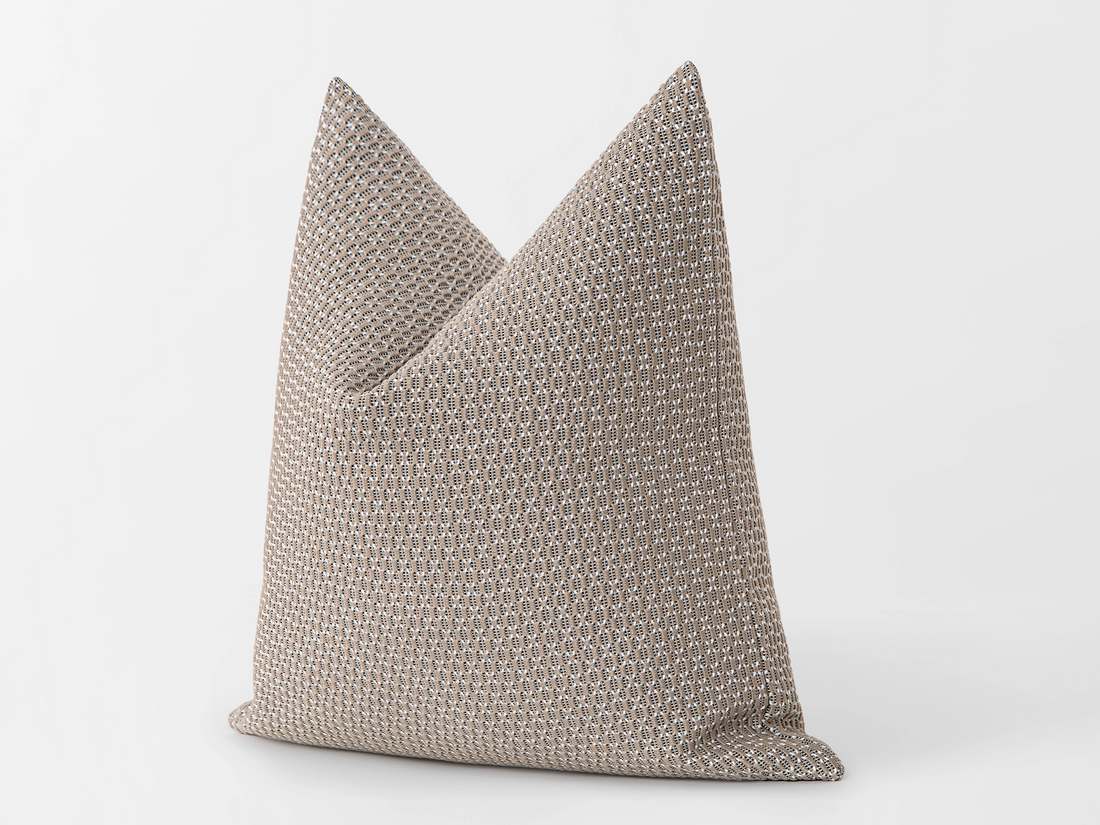 Earthy Beige Textured Pillow Cover