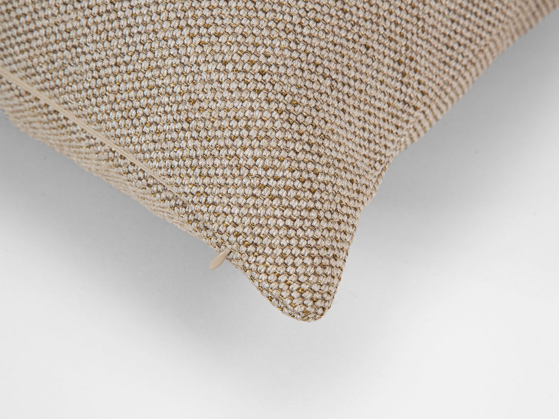 Earthy Beige Woven Pillow Cover