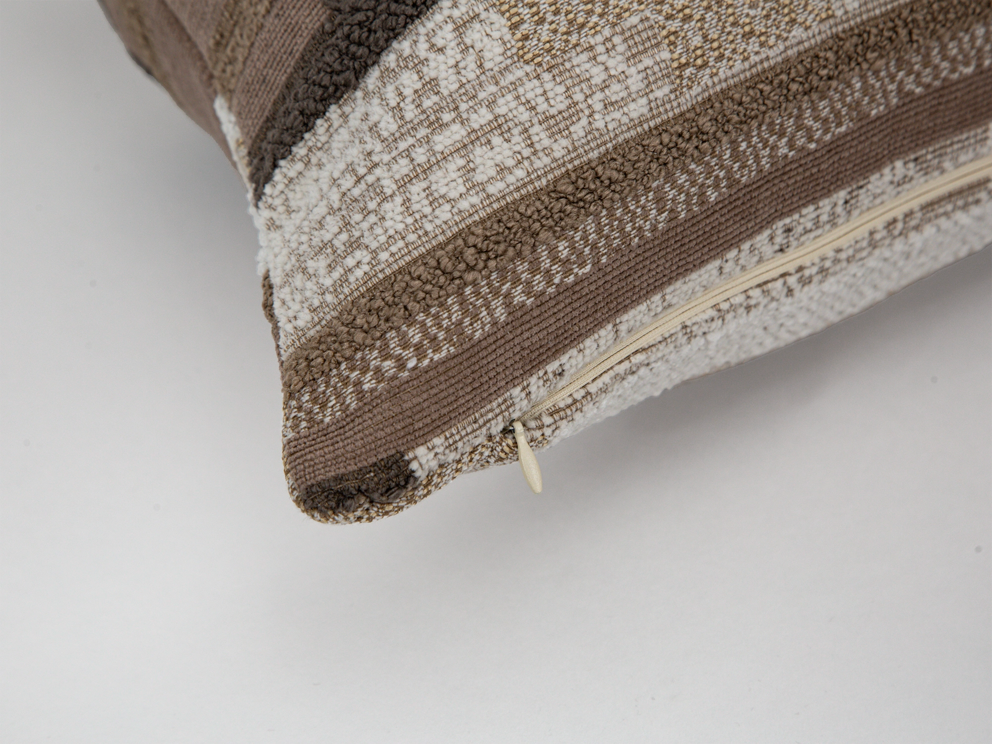 Mocha Textured Artisan Pillow Cover