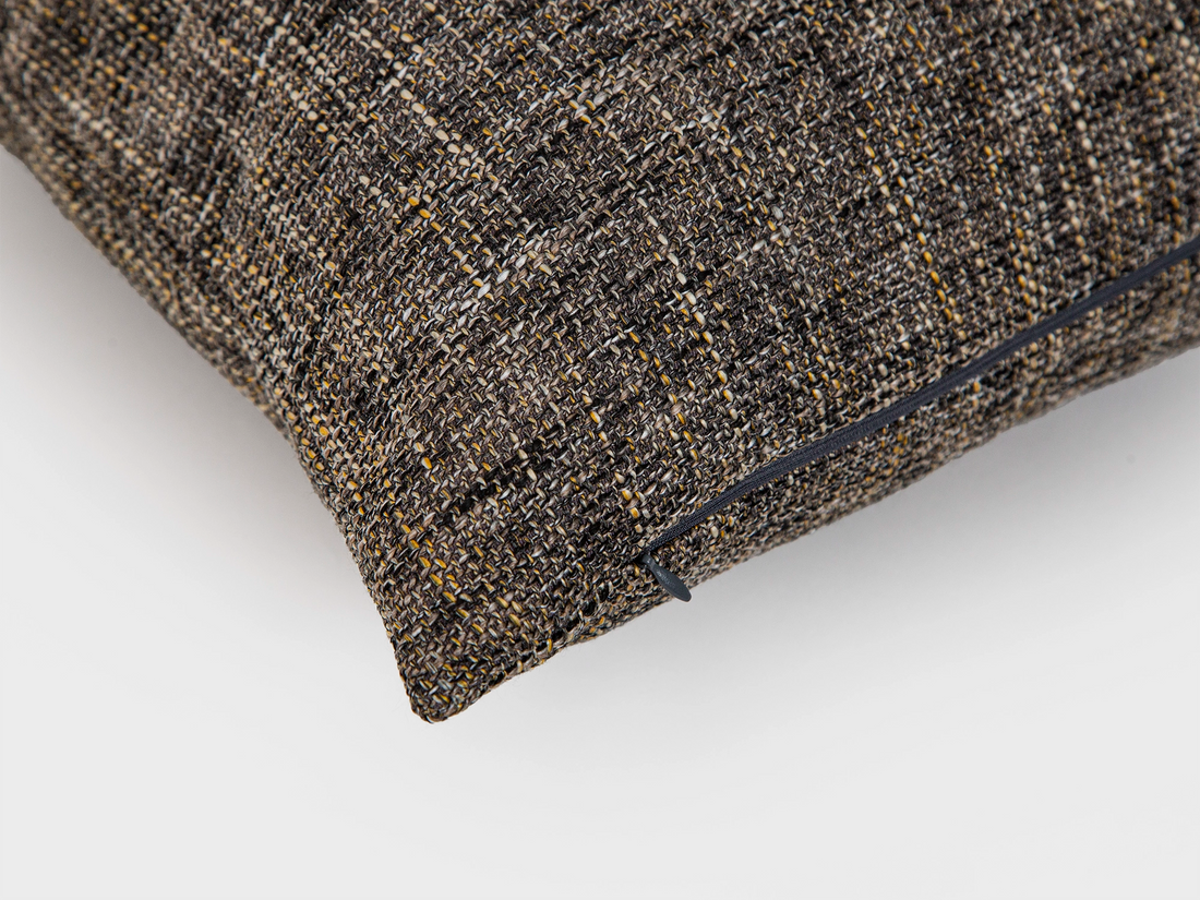 Earthy Brown Linen Woven Pillow Cover
