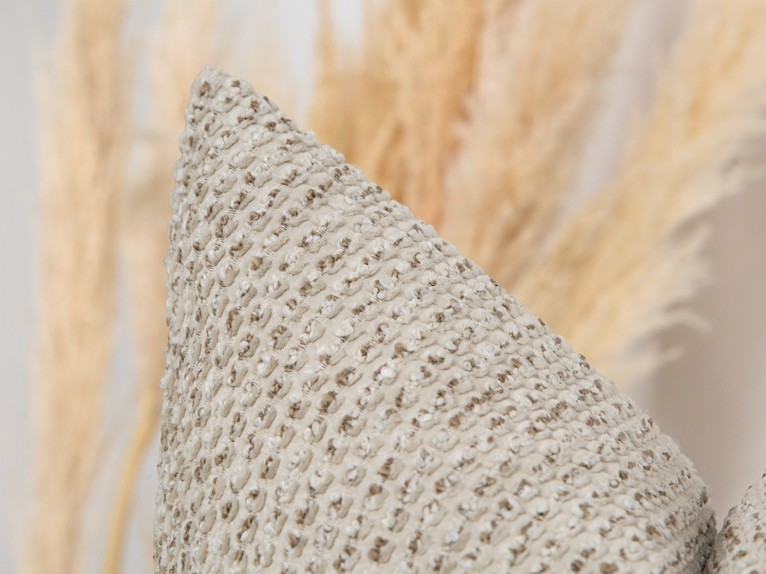 Beige Dotted Pillow Cover - Textured & Bubble