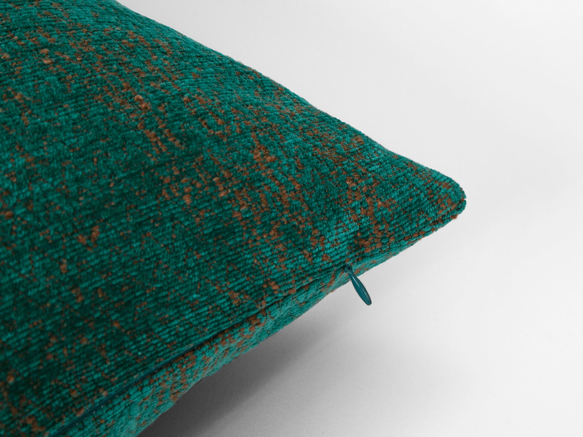 Emerald Green Woven Pillow Cover