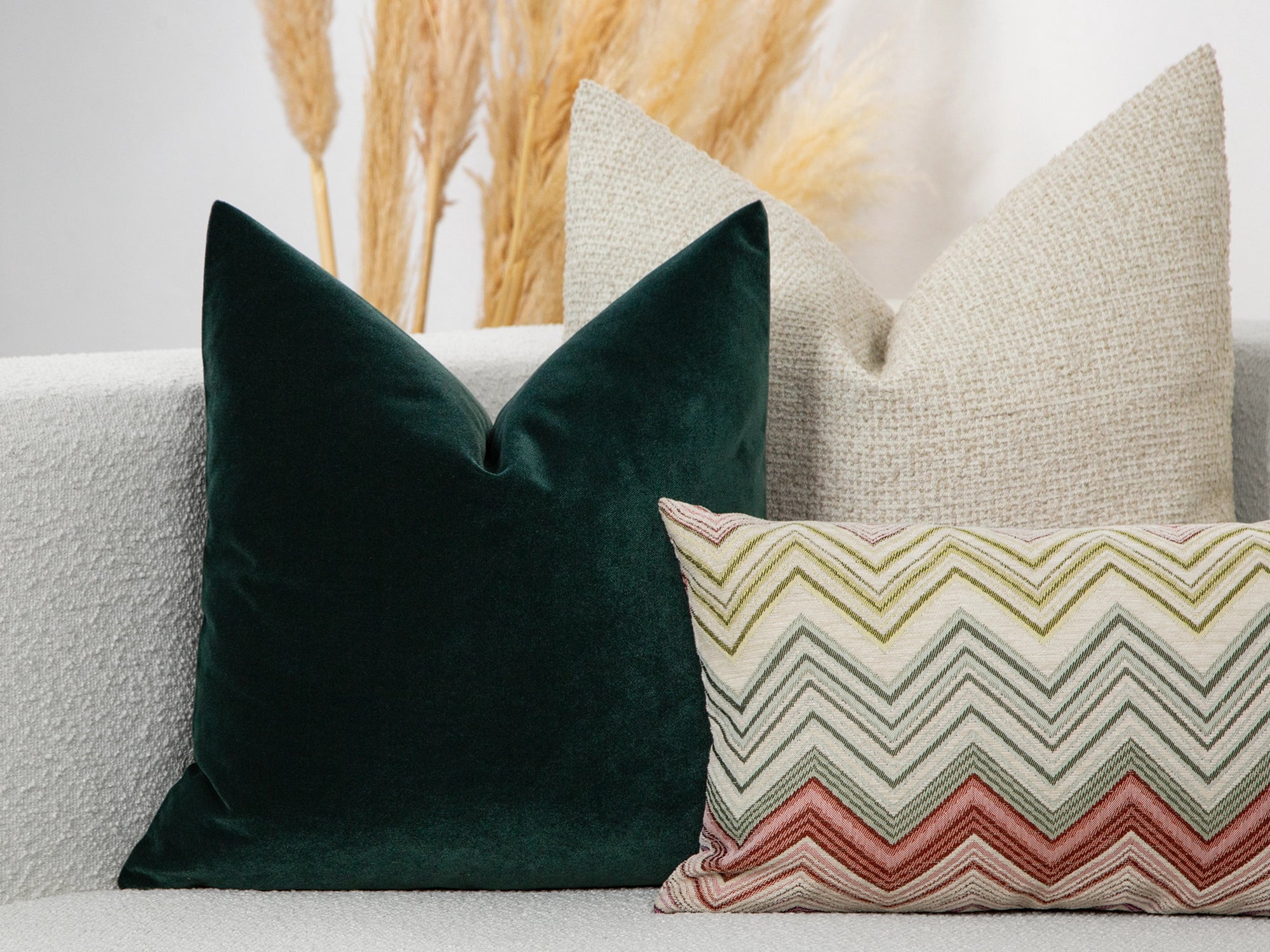 Emerald Green Velvet Pillow Cover