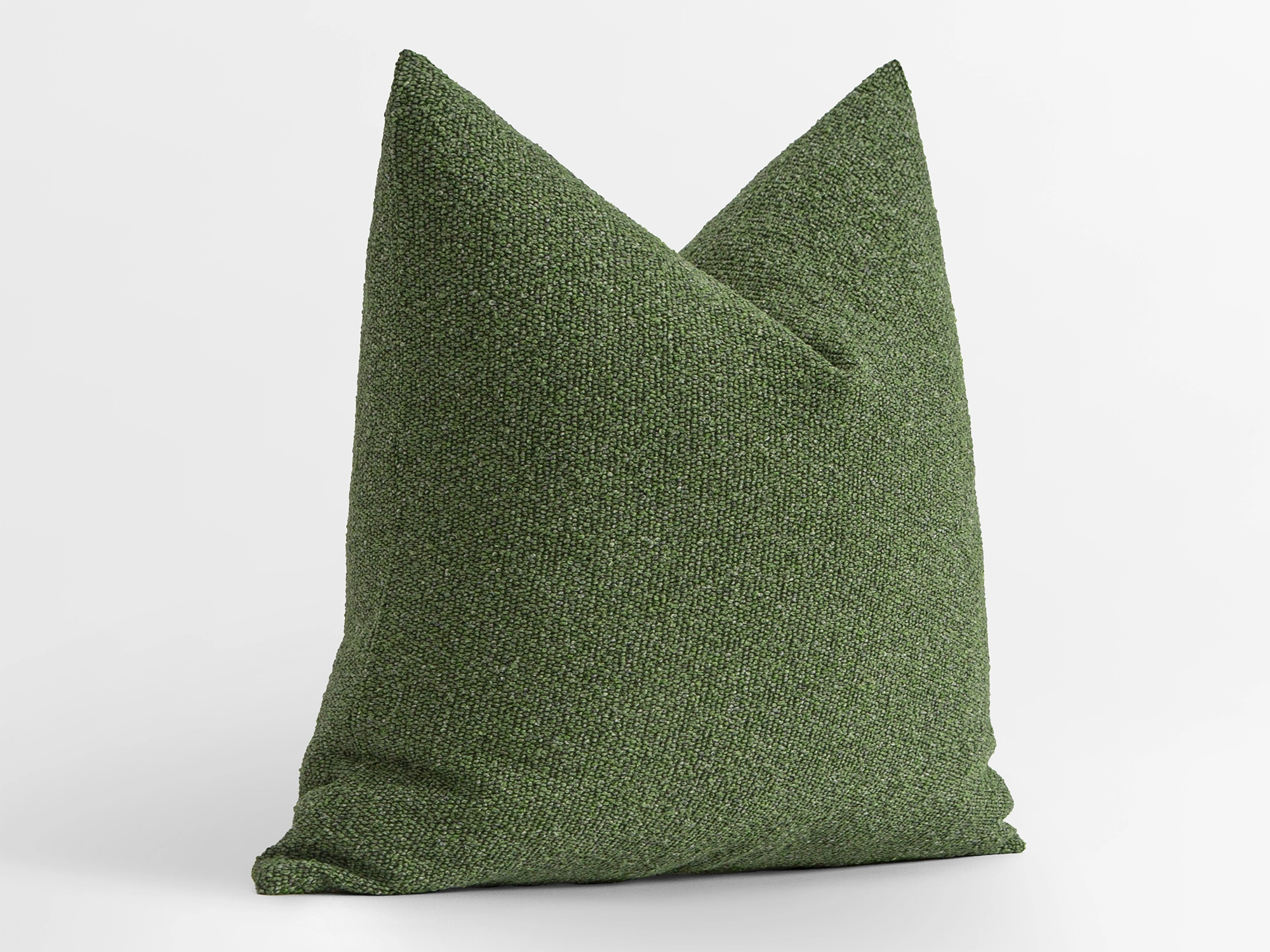 Forest Green Textured Pillow Cover