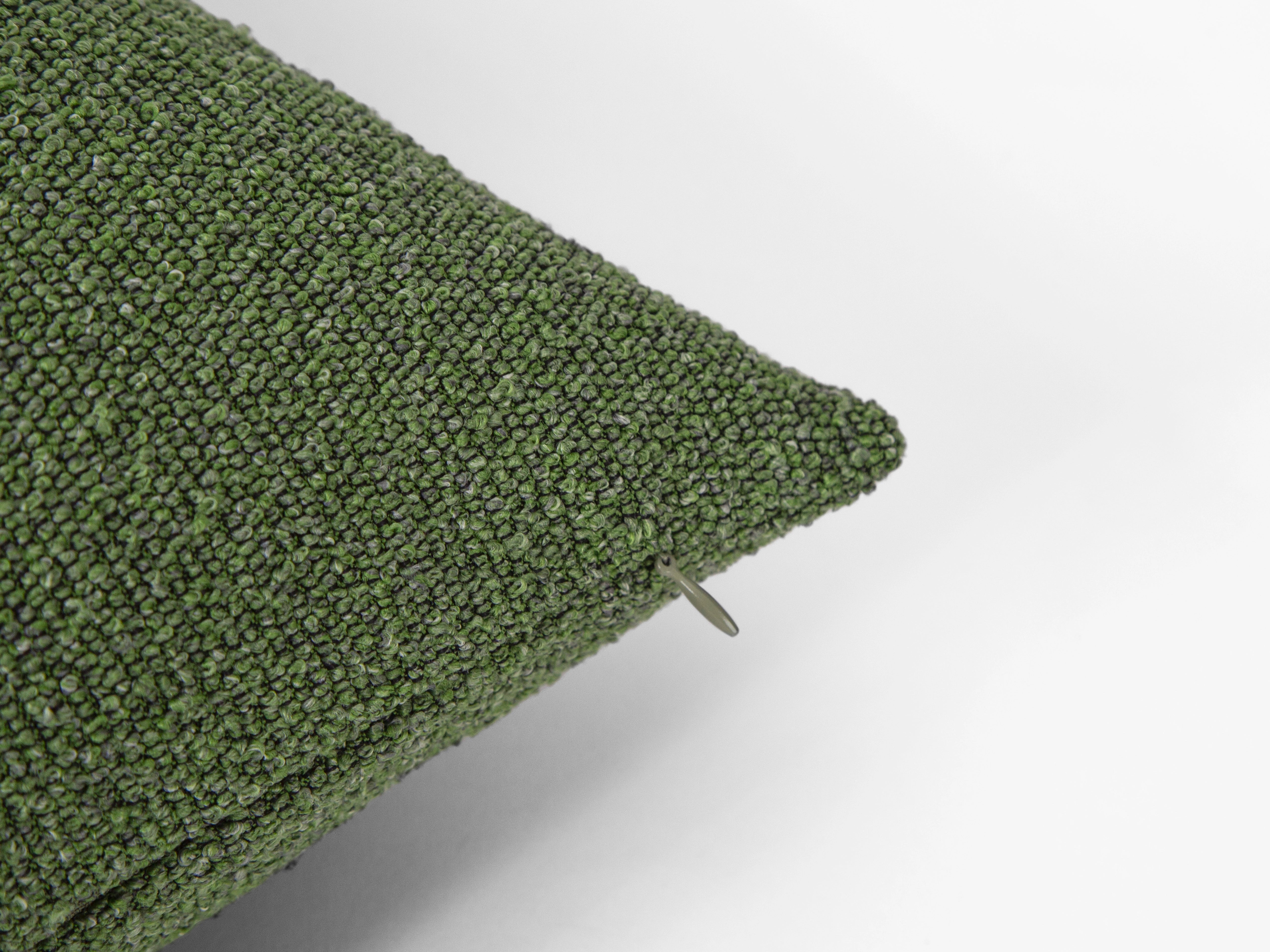 Forest Green Textured Pillow Cover
