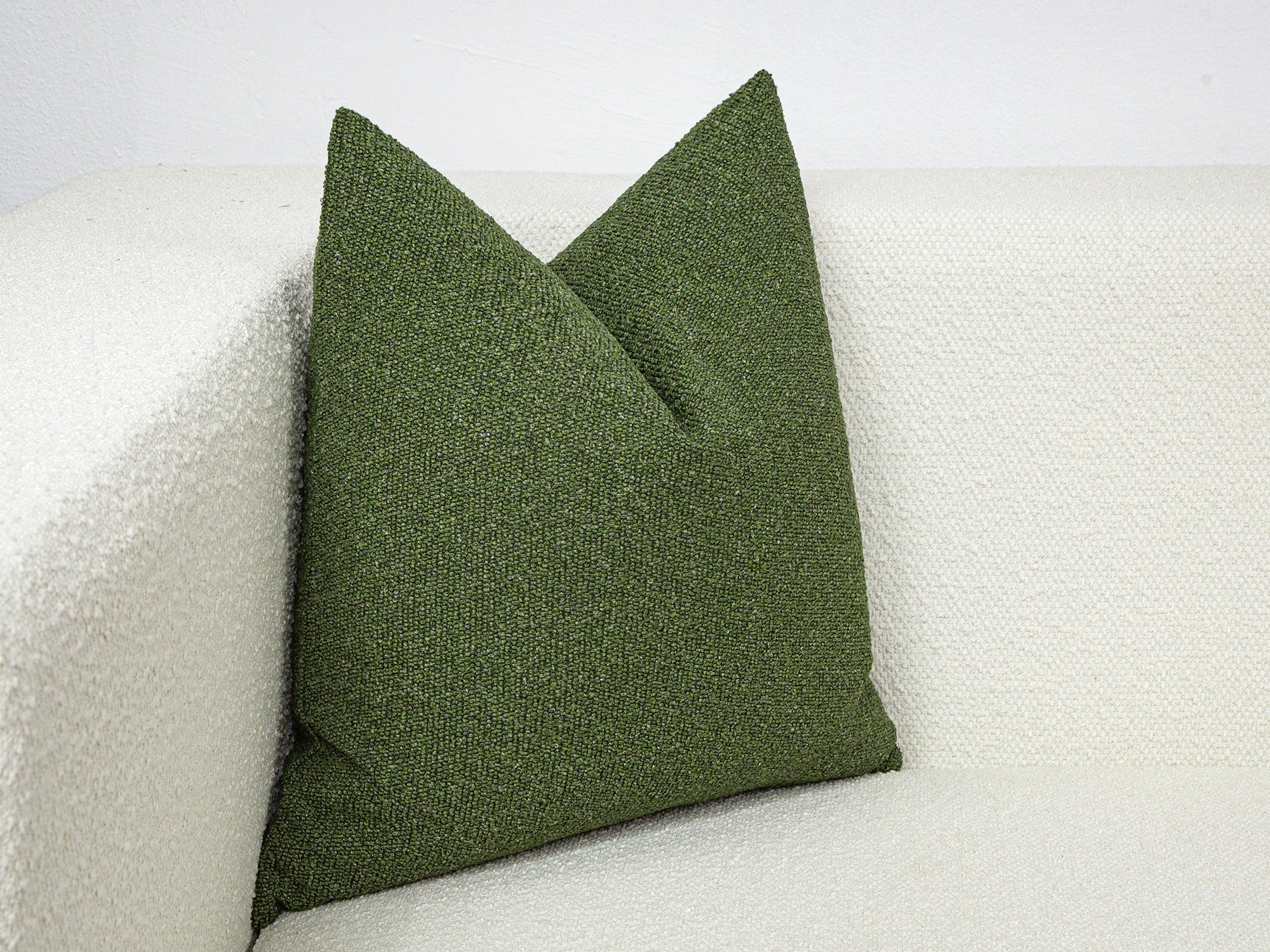 Forest Green Textured Pillow Cover