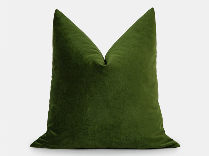 Forest Green Velvet Pillow Cover