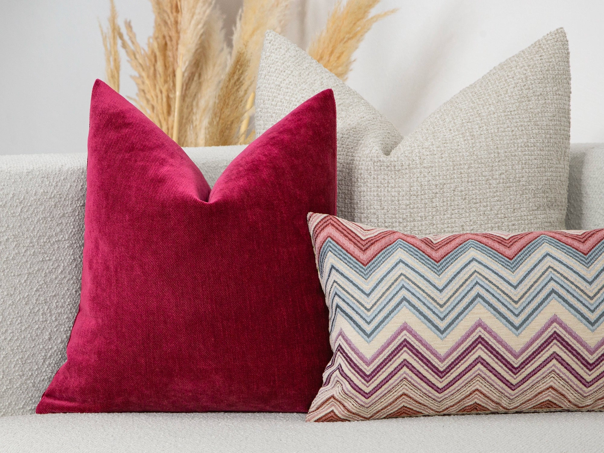 Fuchsia  Throw Pillow Cover