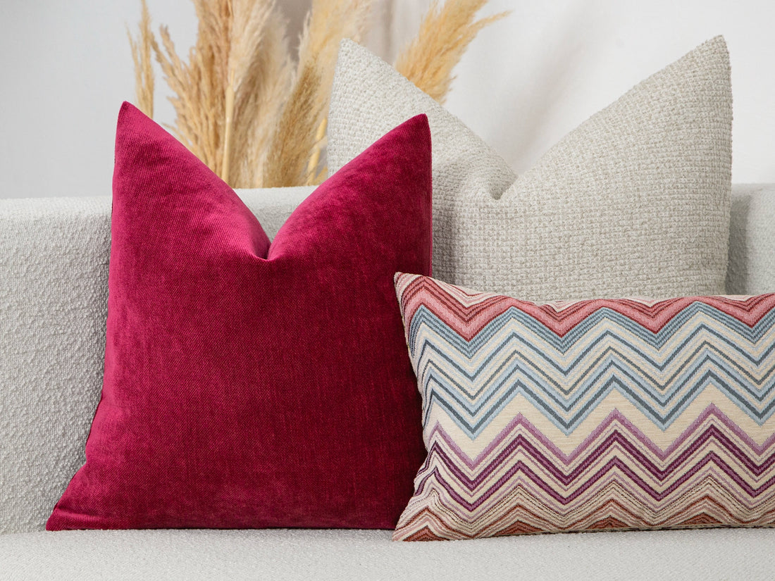 Fuchsia  Throw Pillow Cover