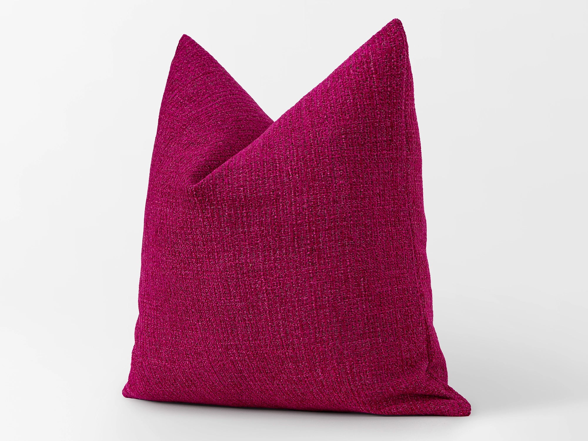 Fuchsia Woven Pillow Cover