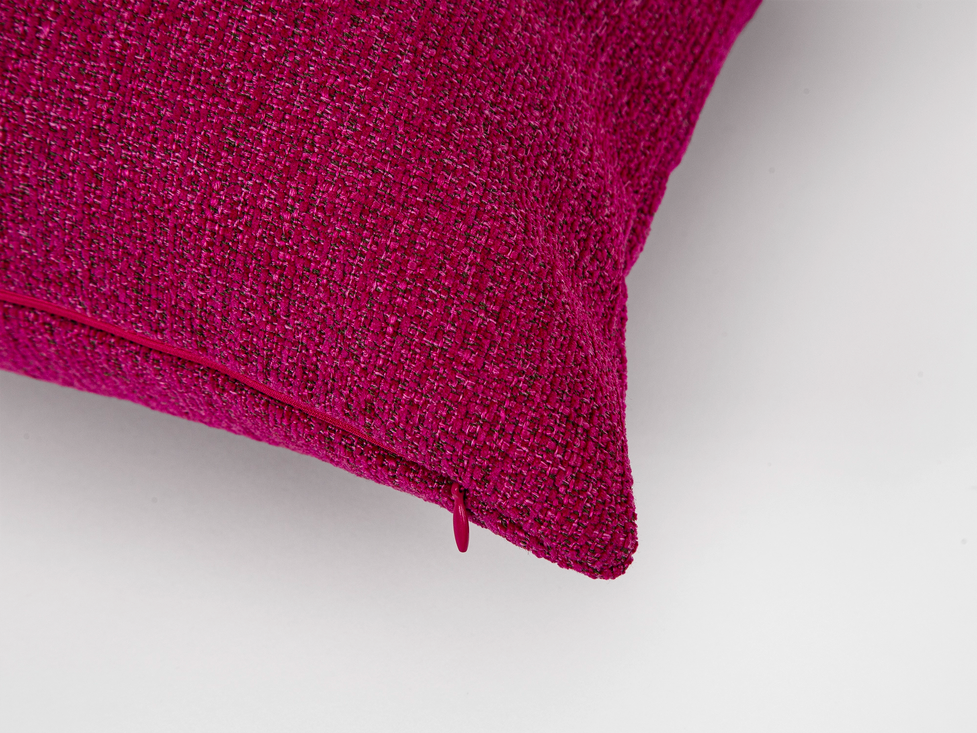 Fuchsia Woven Pillow Cover