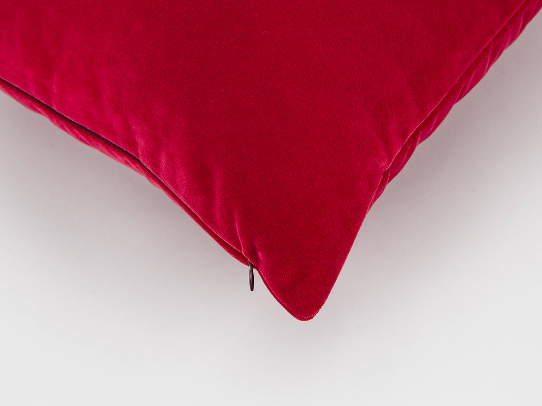 Dark Fuchsia Velvet Pillow Cover
