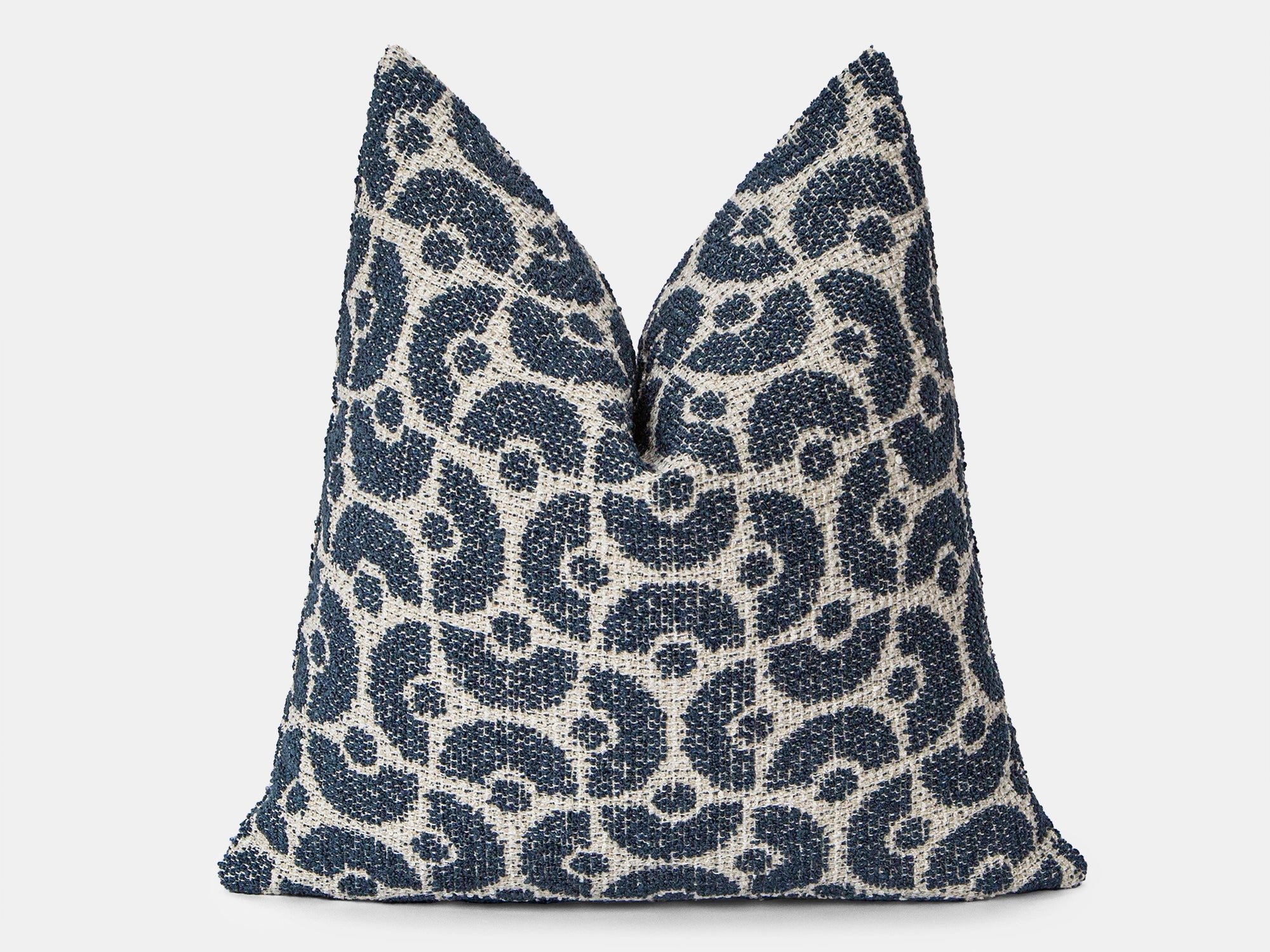 Indigo Boho Geometric Pillow Cover