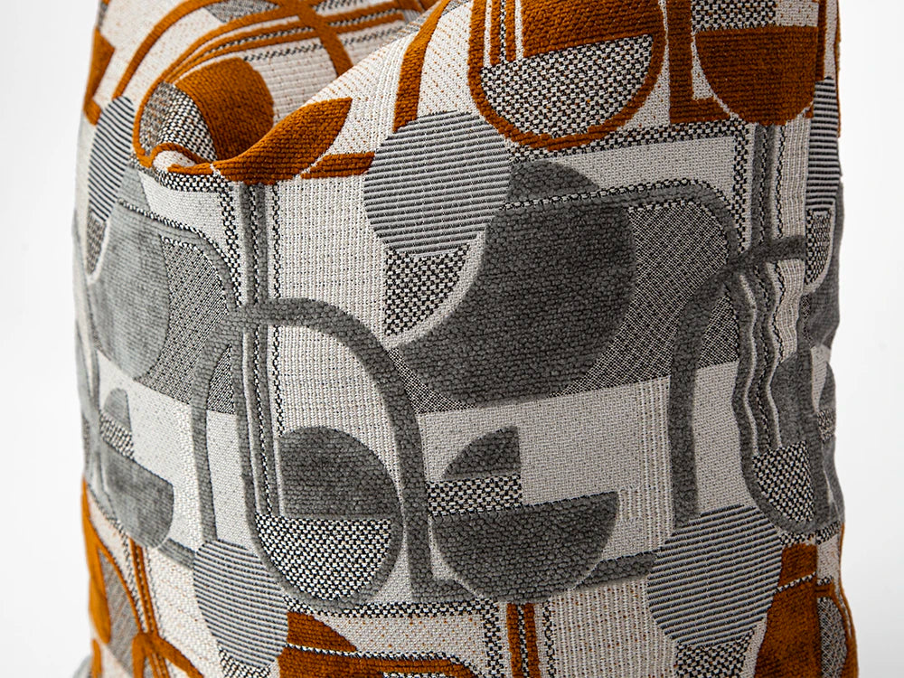 Colorful Textured Geometric Pillow Cover