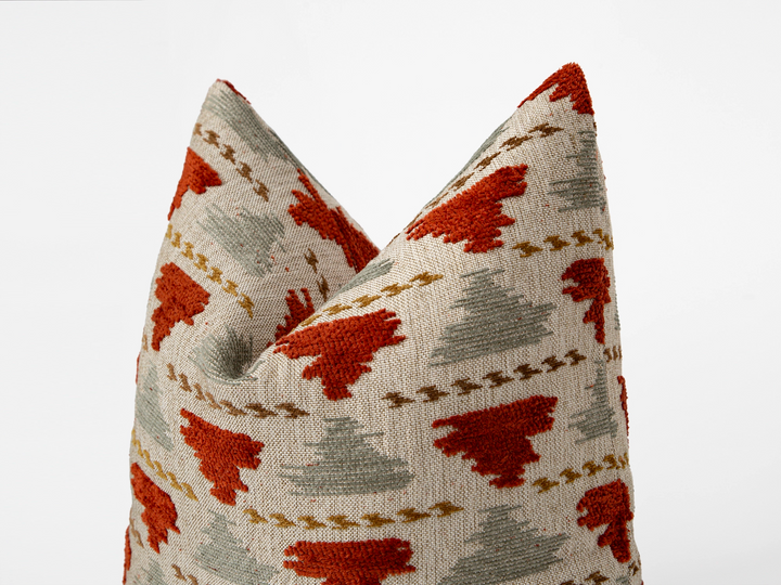 Rust Accent Throw Pillow Cover - Textured & Soft