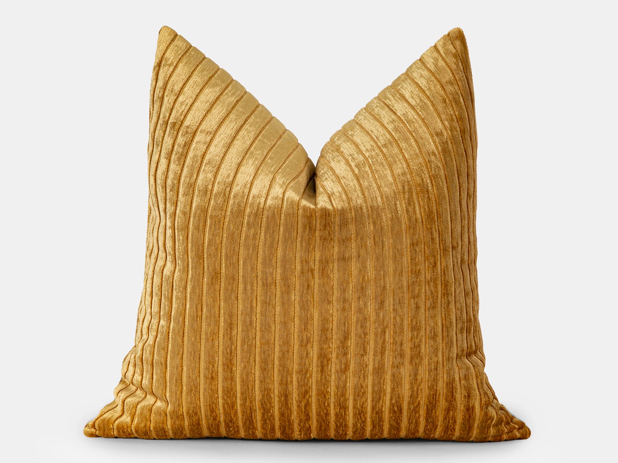 Gold Lustrous Velvet Corduroy Pillow Cover