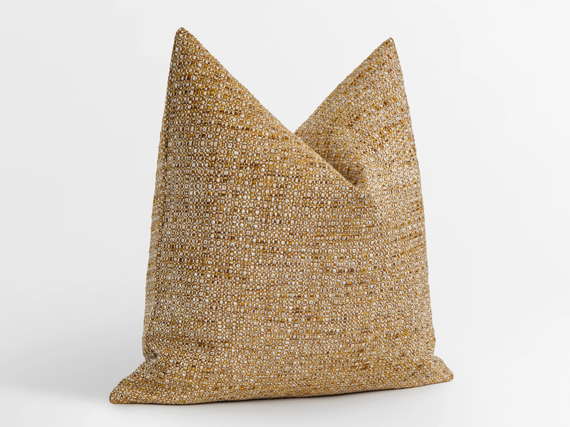Golden Ochre Woven Pillow Cover