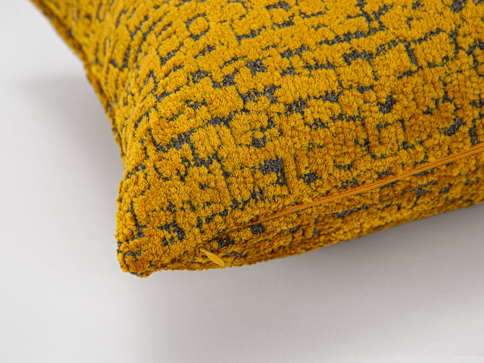 Mustard Textured Soft Cozy Pillow Cover