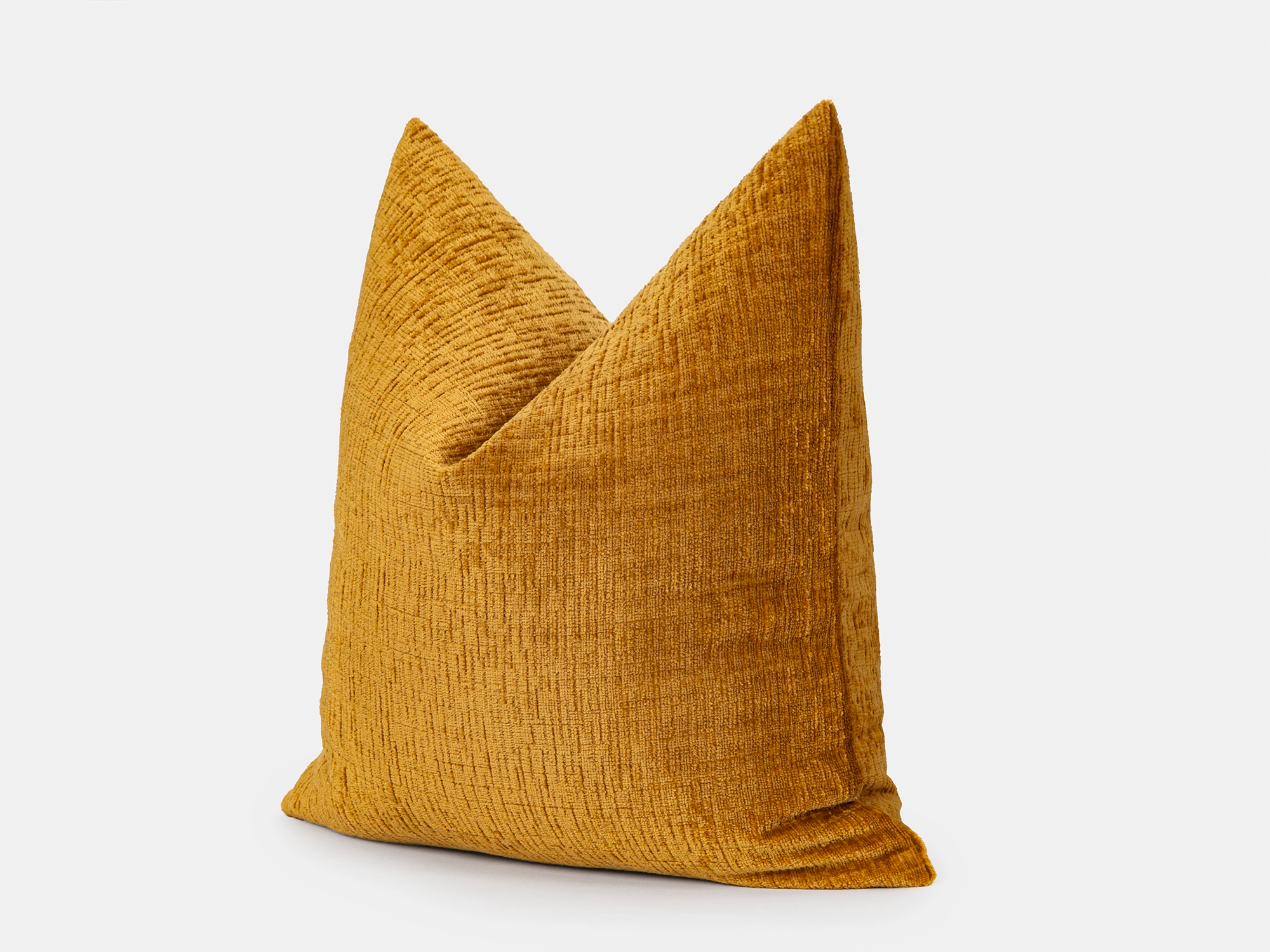 Golden Ochre Chenille Pillow Cover - Cozy