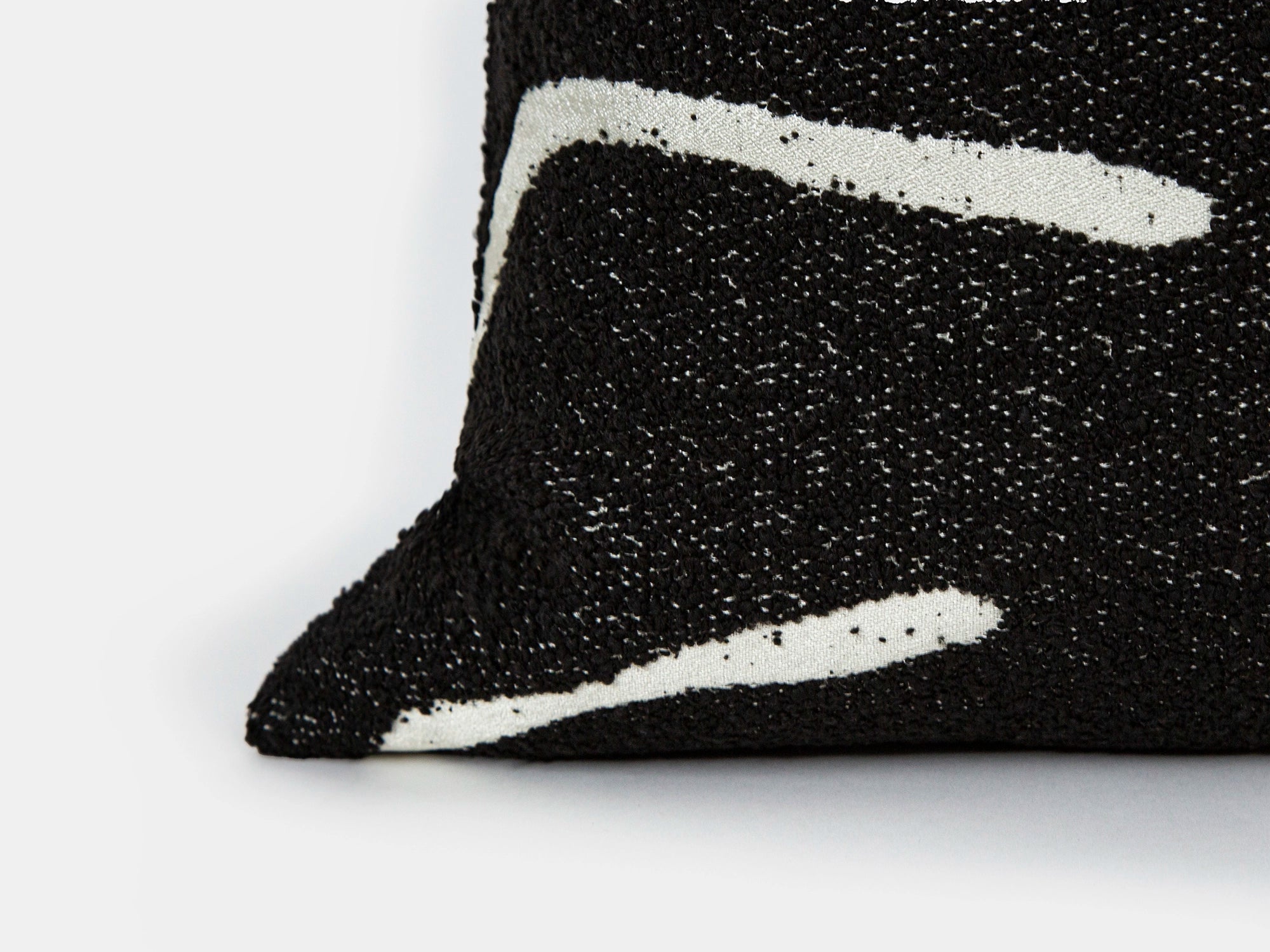 Black White Graffito Pillow Cover – Amorphous