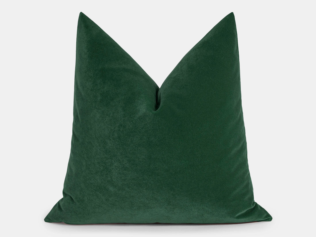 Grass Green Velvet Pillow Cover