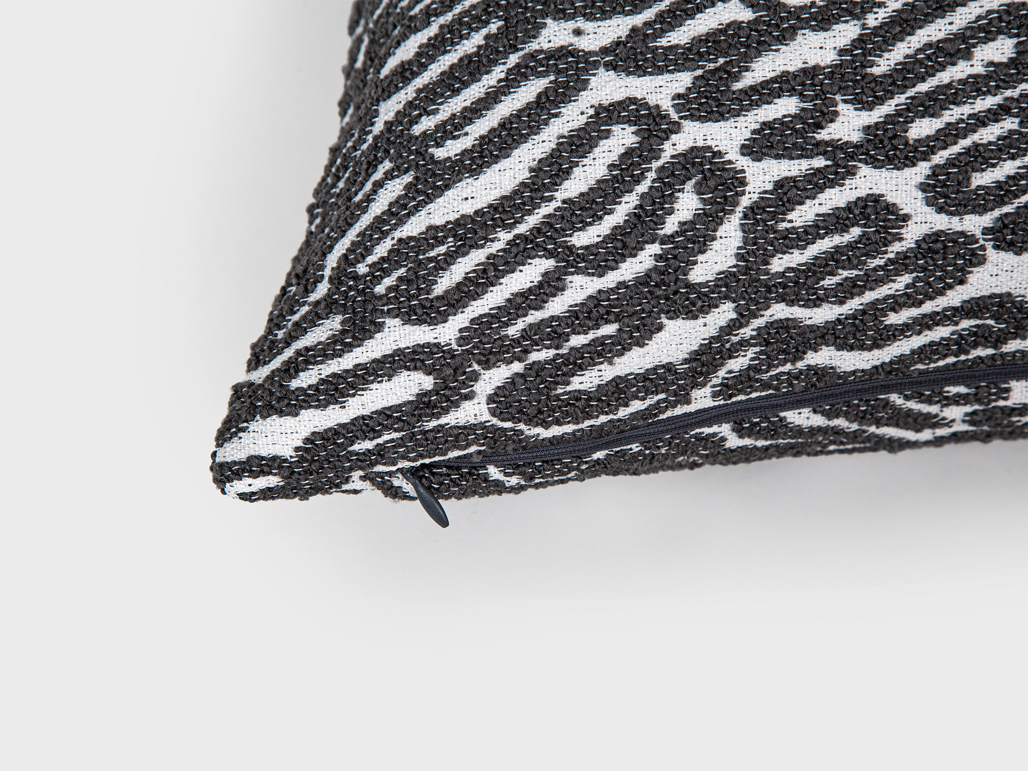 Gray Tactile Abstract Pillow Cover