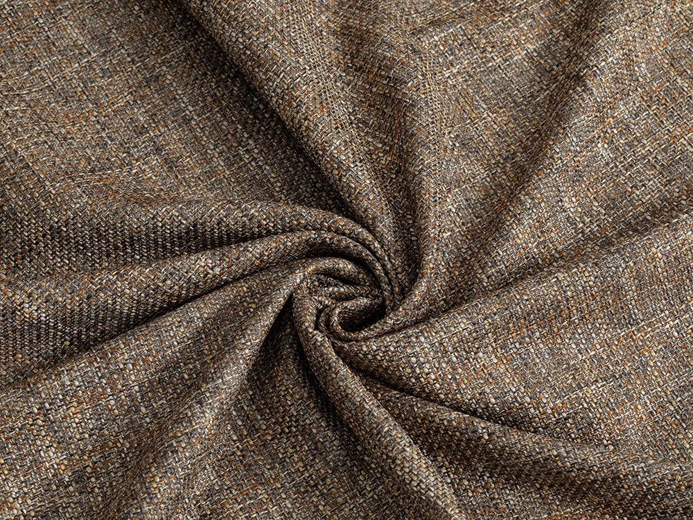 Gray & Brown Woven Upholstery Fabric - Harvest