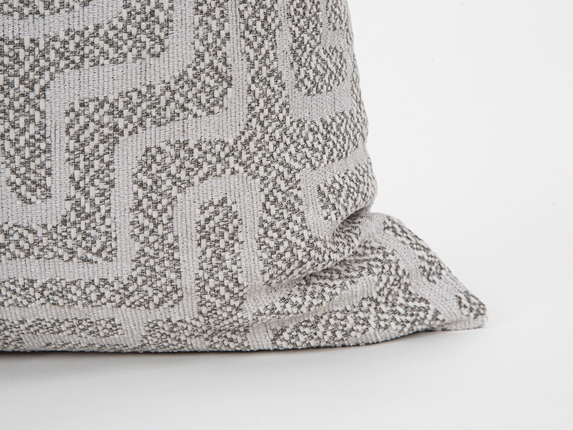 Warm Gray Maze Pillow Cover - Tessera Collection
