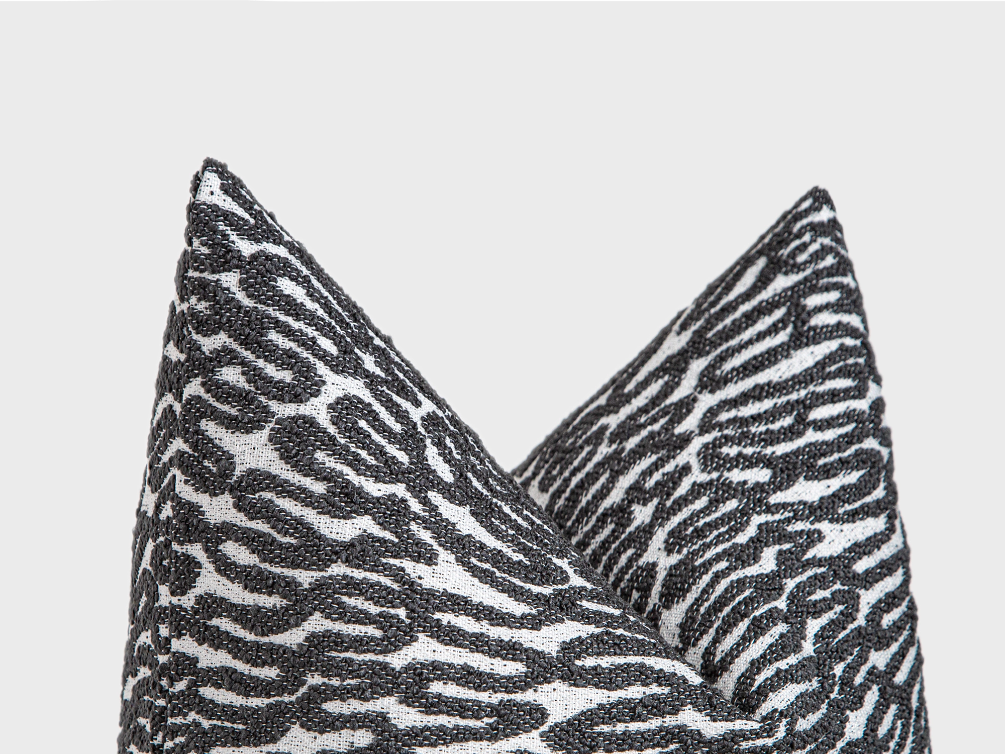 Gray Tactile Abstract Pillow Cover